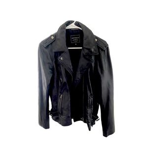 Lucky Brand Women’s Biker Leather Jacket Blake